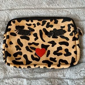 Anthropologie Iphoria Purse Clutch Leapord Print